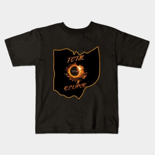 Total Eclipse 2024 Ohio Kids T-Shirt